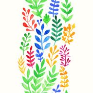 Floral watercolor pattern