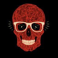 vector funny candy skull N5