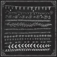 Hand-drawn line border set N74