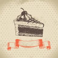 Cake Hand drawn illustration