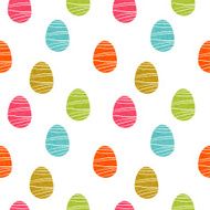 seamless pattern with easter eggs N16