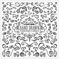 Hand Drawn Flourishes &amp; Swirls