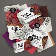vector corporate Identity with floral theme