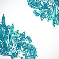 Vintage ethnic vector ornament background N2