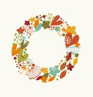 Decorative stylish round garland N2