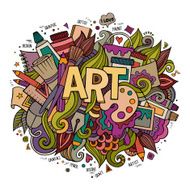 Art hand lettering and doodles elements N9