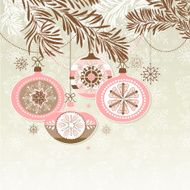 Retro Christmas Ornaments N32