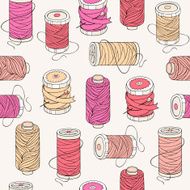 Spools of threads seamless pattern N2