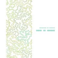 Vector curly doodle shapes vertical frame seamless pattern background
