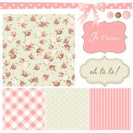 Vintage Rose Pattern frames N3