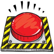 Red panic button sketch