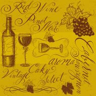 Wine and calligraphy