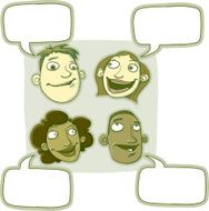 Happy Heads Chatting