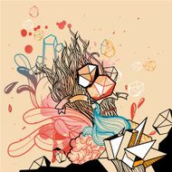 Abstract Vector Illustration N6