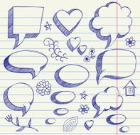 Speech bubbles skech