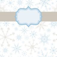 Snowflake Banner Background
