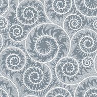 White Lace Frost Seamless Pattern