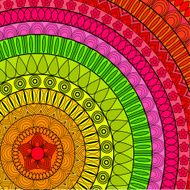 Rainbow ethno-style background
