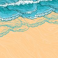 Sea waves background N4