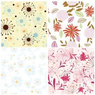 seamless floral backgrounds set N6