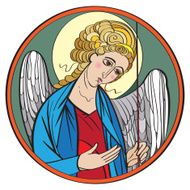 Archangel colored drawing