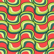 Seamless wave hand-drawn pattern vector