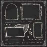 Chalkboard Style Vintage Design Element N8