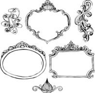 Decorative frames and ornaments