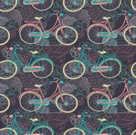 bicycles seamless pattern N8