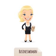 Businesswoman with cofee N2