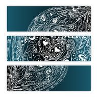 Unique Abstract Ethnic Pattern Card Set N2