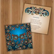 Unique Abstract Ethnic Pattern Card Set N3