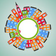 Color city background Vector N6