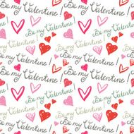 Valentines day seamless pattern with hearts N4