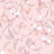 Spring wallpaper Floral seamless pattern N2
