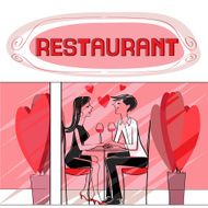 Valentines at the restaurant