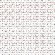 Simple symbols of the heart seamless pattern