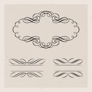 Set of vintage design elements N3