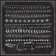 Hand-drawn line border set N75