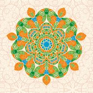 mandala ornament with space for your text Vector image N3