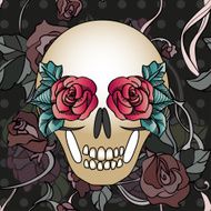 Floral skull N2