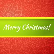 Excellent bright merry christmas greeting card Vector