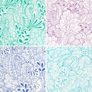 Set of abstract seamless patterns N15