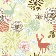 Christmas floral seamless pattern N3