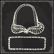 Doodle frame Chalkboard N23