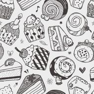Seamless cake pattern N10