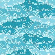 Clouds Doodle Pattern