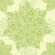 Abstract floral swirls seamless pattern background