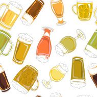 Beer pints pattern