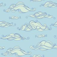 Clouds on blue sky